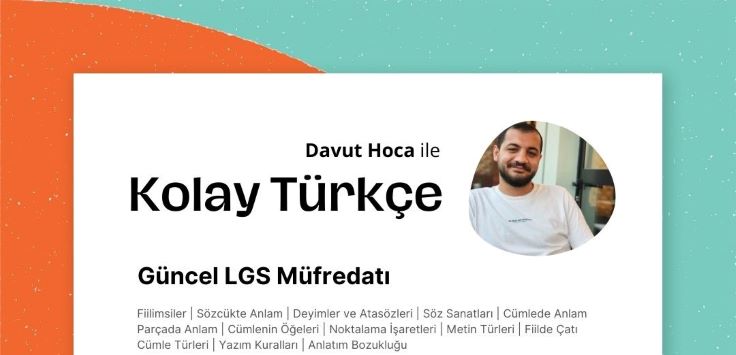 8. Sınıf LGS'ye Hazırlık Özel Türkçe Dersi!
